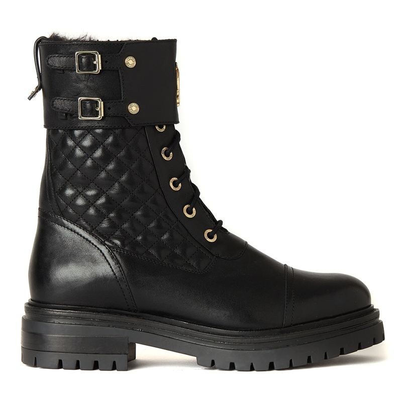 Holland Cooper Camden Biker Boot - Black-2